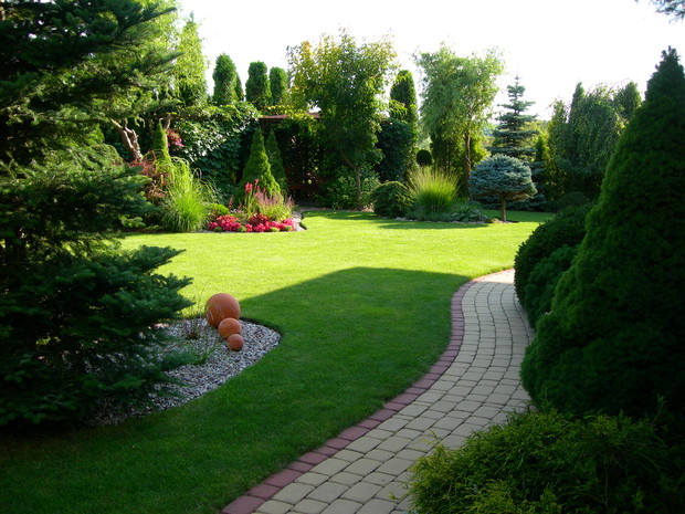 ścieżka prowadząca do tarasu