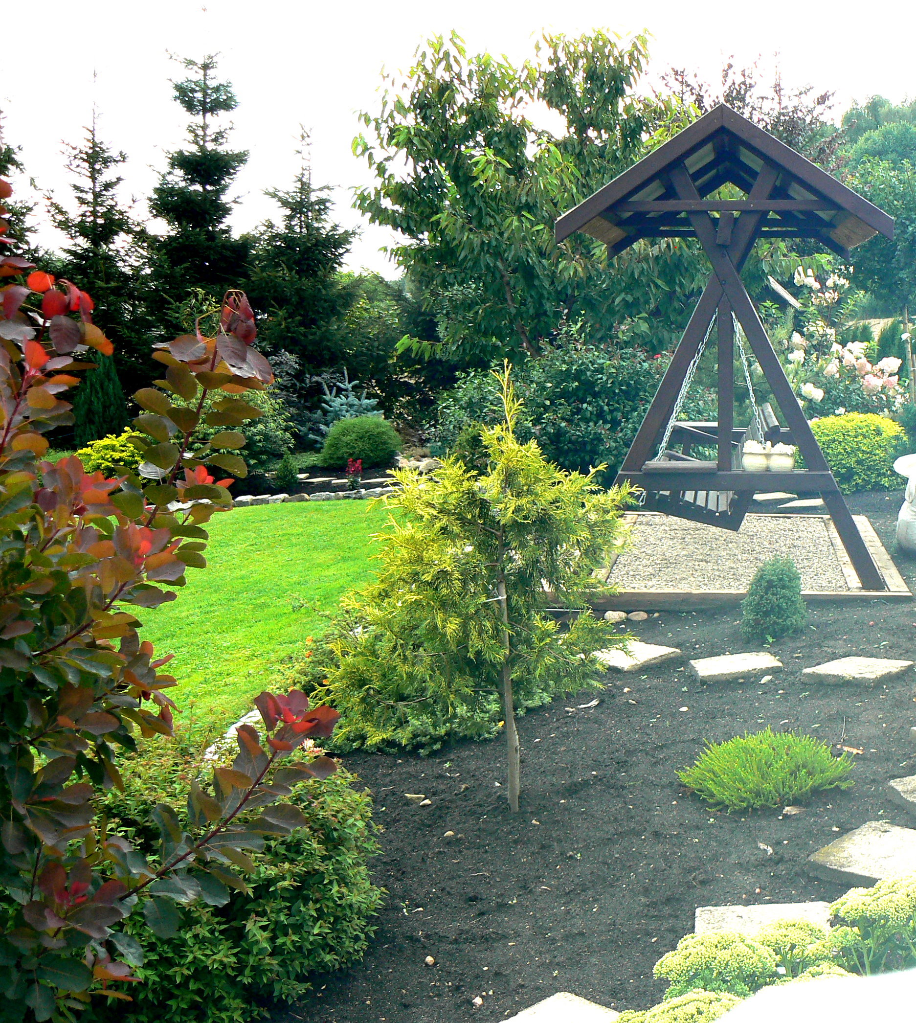 miejsce na relaks po pracy w ogrodzie