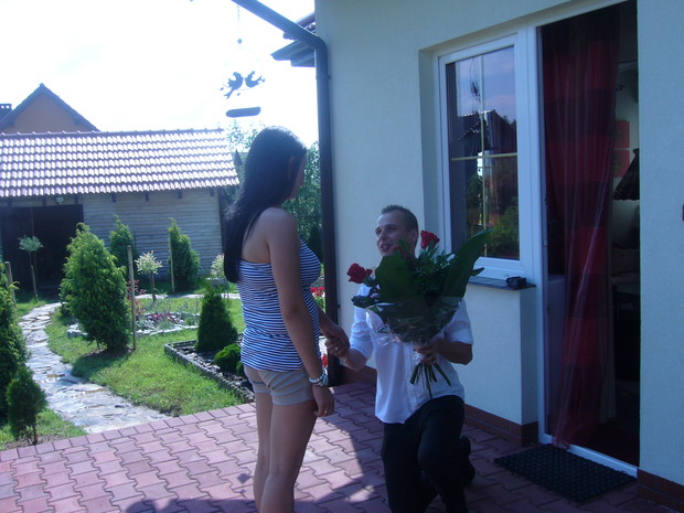 oświadczyny w ogrodzie