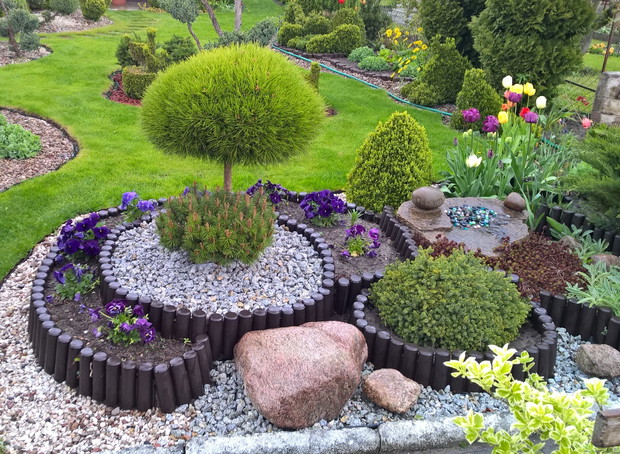 krzewy są ozdobą ogrodu przez cały rok, nawet gdy kwiaty jeszcze nie kwitną