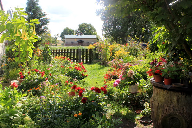 O każdej porze roku ogród ten wygląda zupełnie inaczej, za każdym razem zaskakuje.