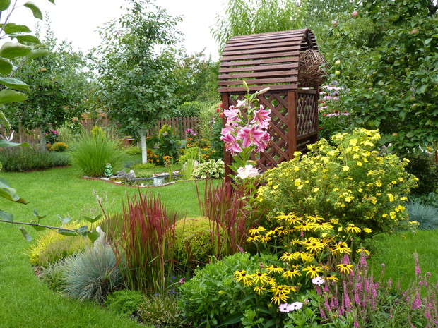 Rabata przy pergoli.