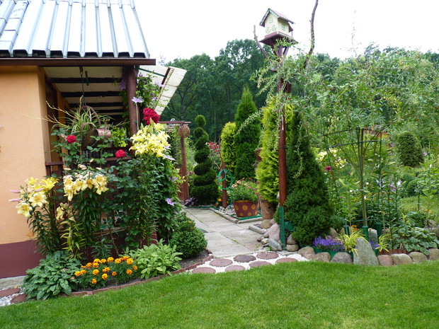 Zakątek przy altanie