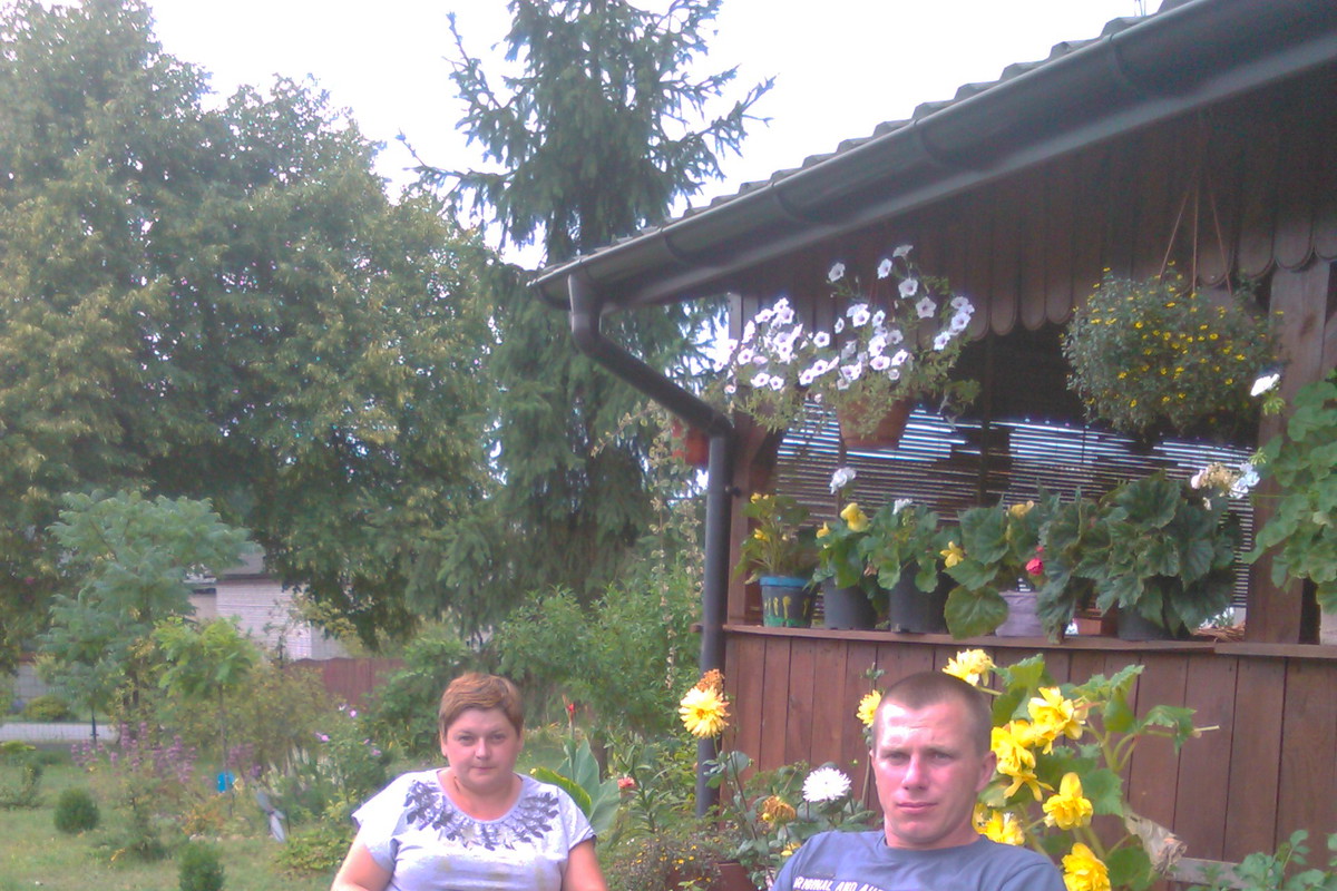 Ja z moi mężem i kwiaty oczywiście,nie inaczej.
