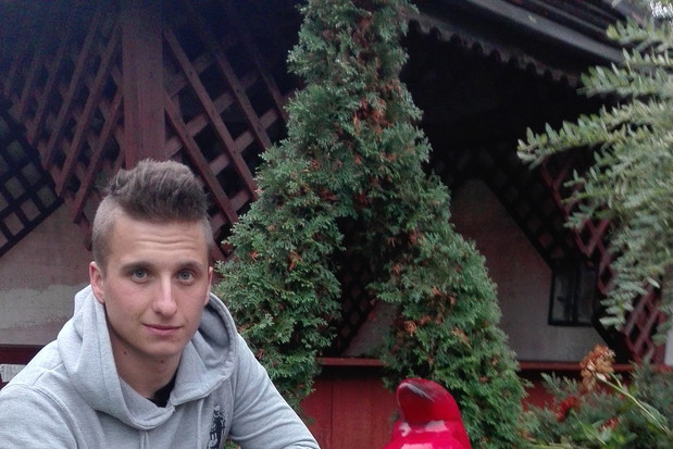 Odnowiony krasnal z synem