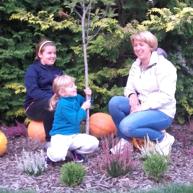 Wrzosowisko dynie i my :)) biedna Magnolia :))))