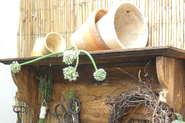 Drewniana półka -pamiątka po babci.