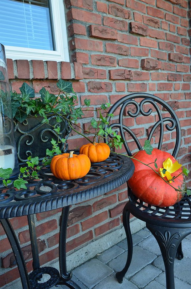 małe dynie z ogródka duża kupiona