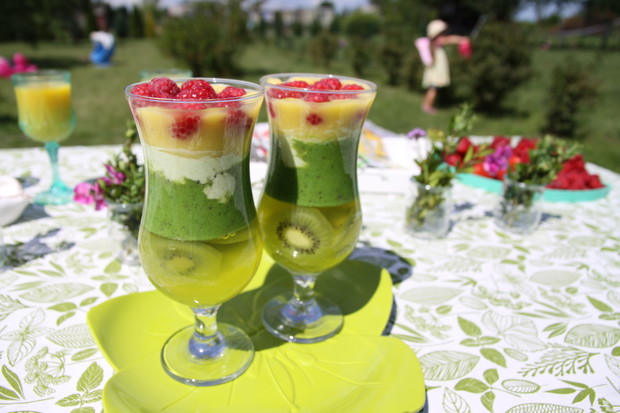 wakacyjne desery na działce