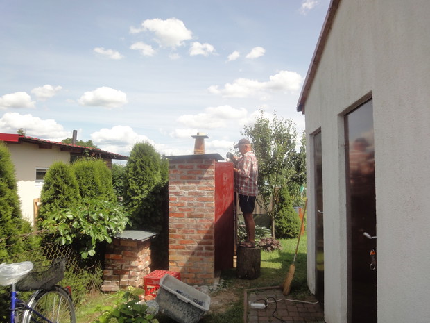 Wędzarka własnoręcznie wykonana przez mojego męża