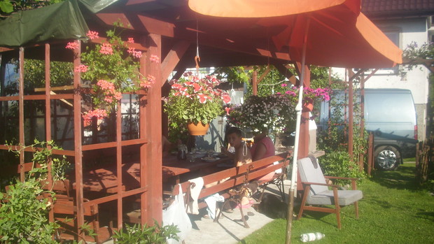 nasza własnoręcznie  zrobiona altanka