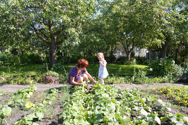Ja i moja śmieszka ,pomysłowa wnusia