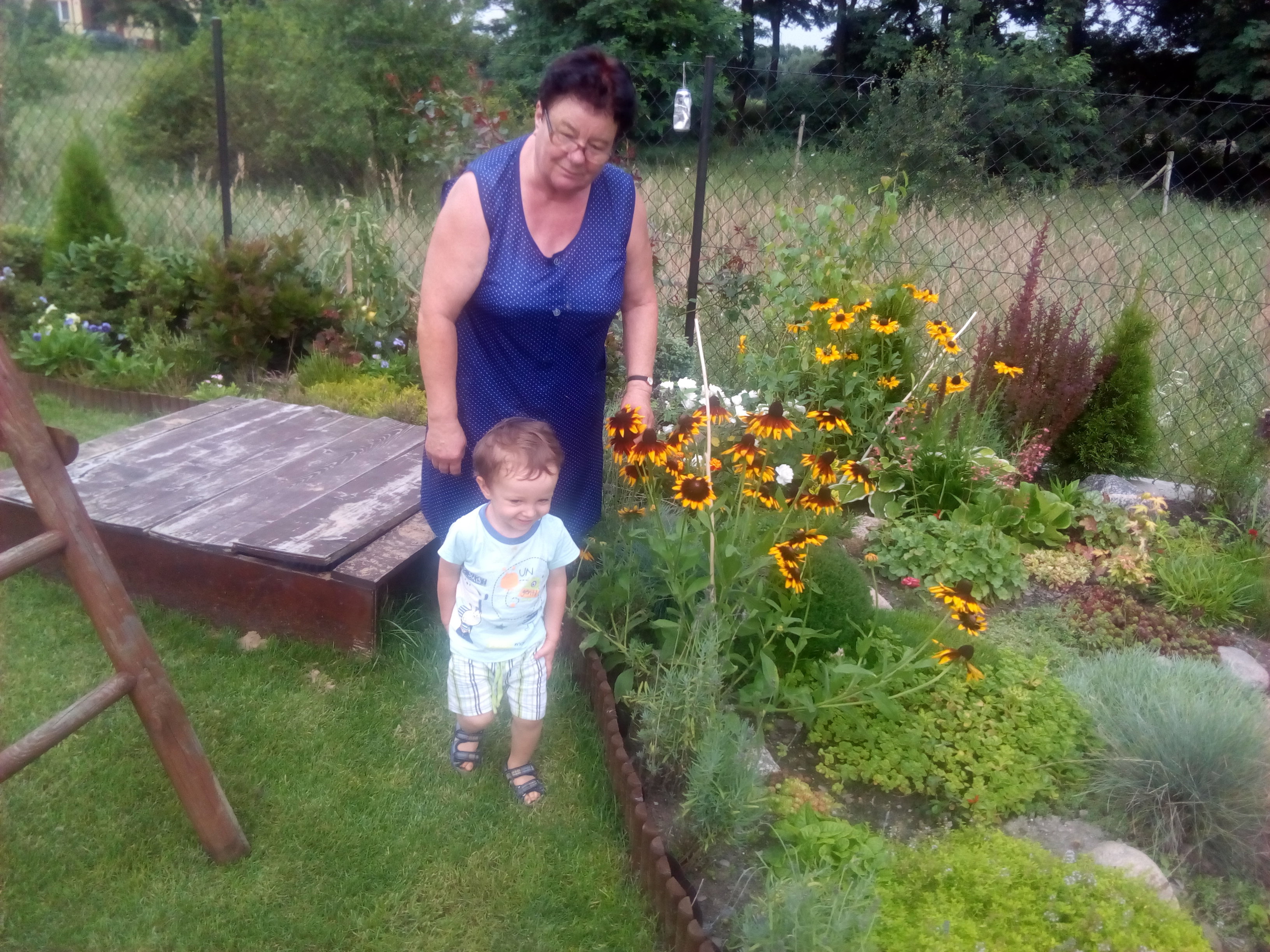 Moja mama z wnusiem (nasz młodszy synek)