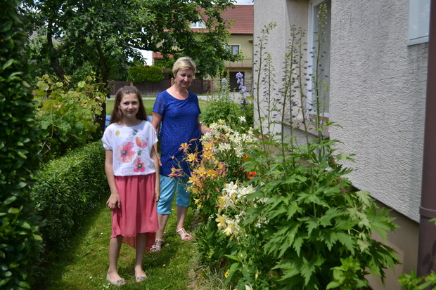 Niedzielne spacery po ogrodzie.