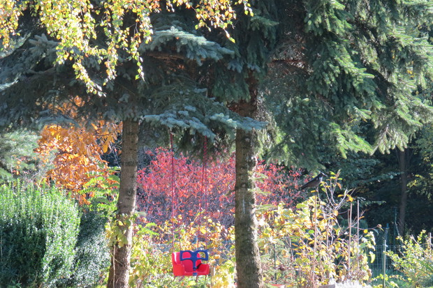 Wkrótce i huśtawka wyląduje na strychu.