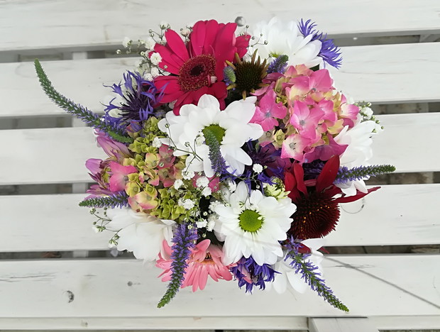 Kwiaty mojego ogrodu w kompozycji flower box