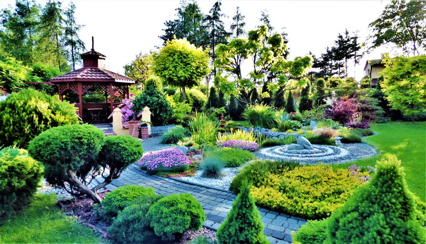 W promieniach zachodzącego słońca