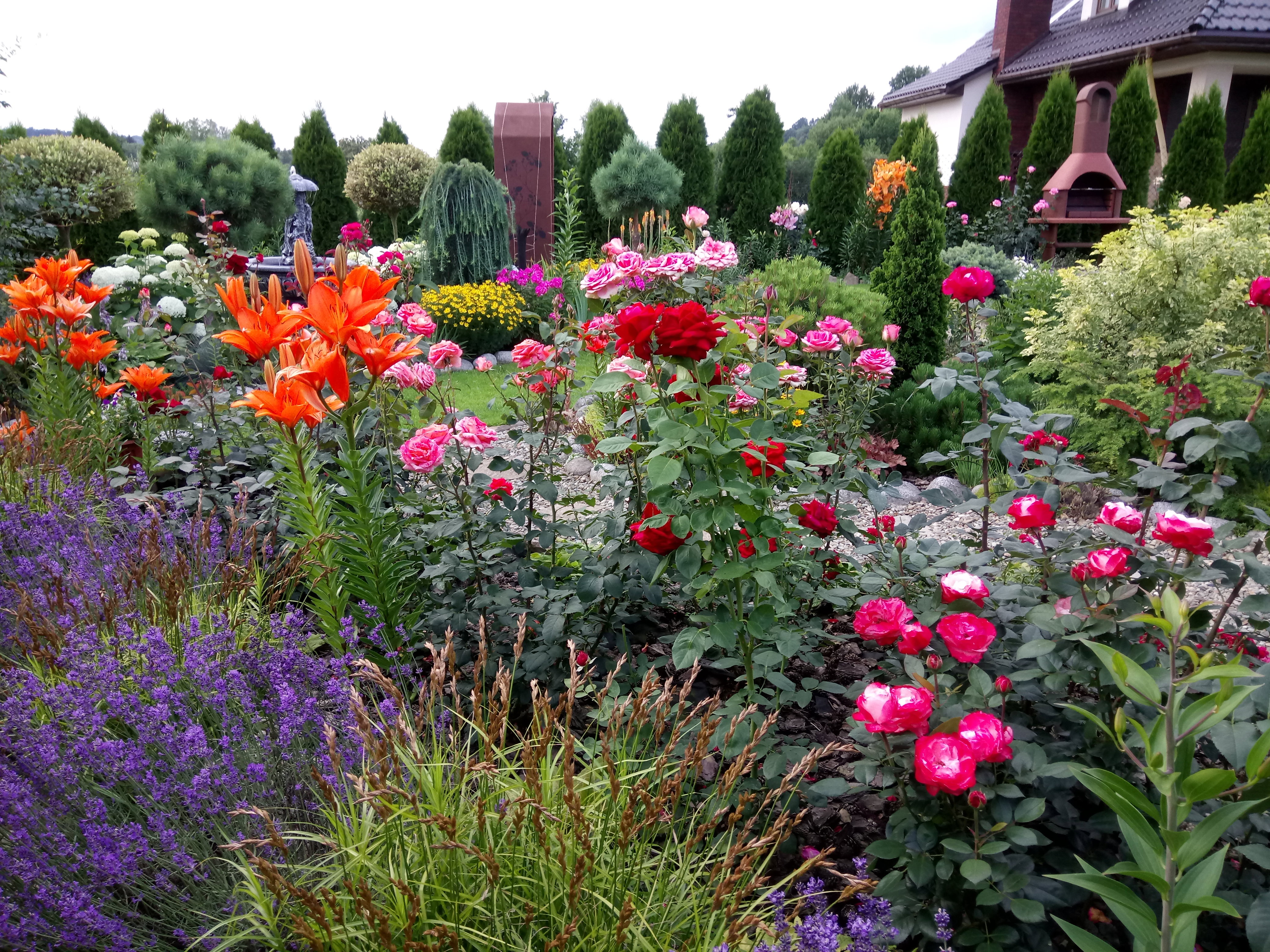Lubię jak w moim ogrodzie jest kolorowo.