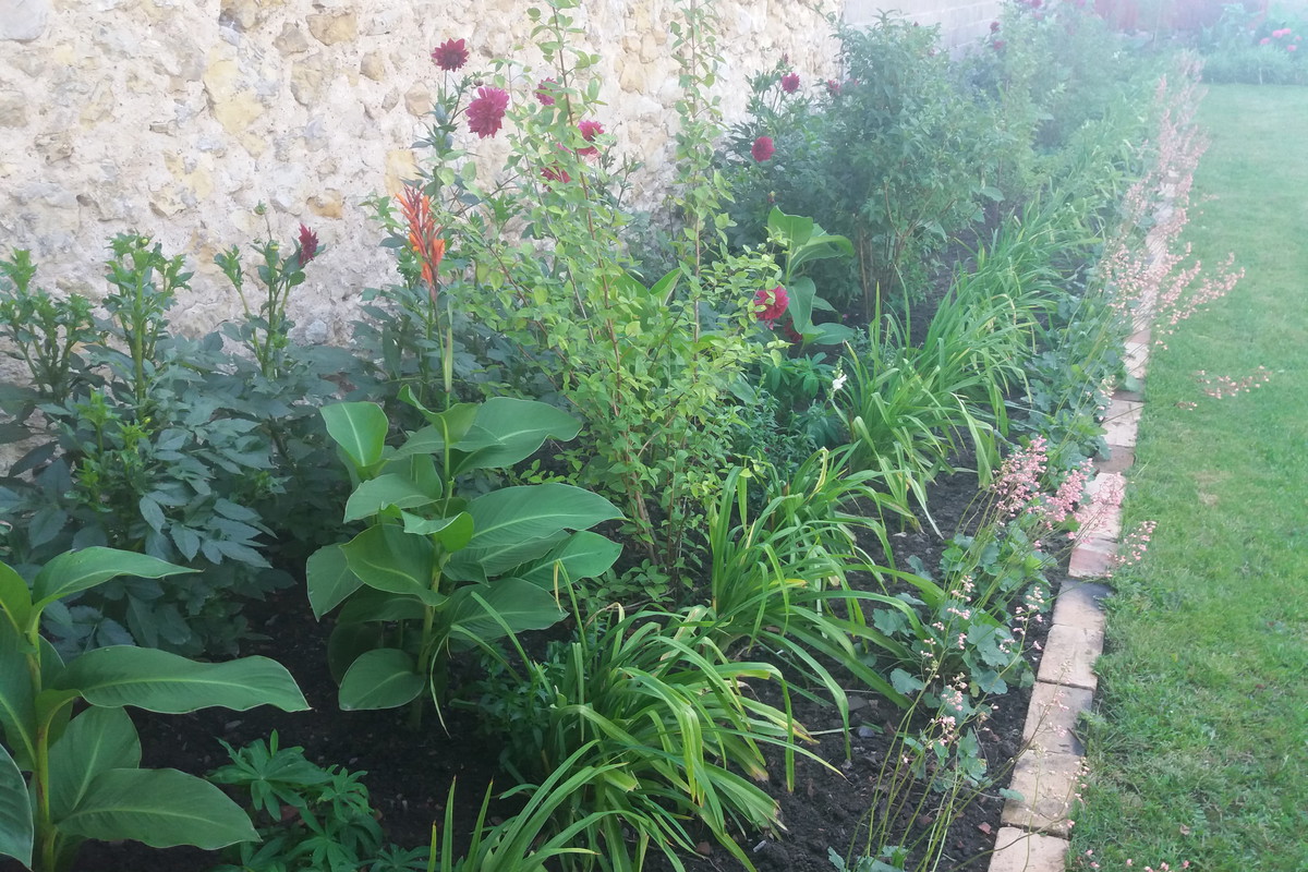 Wiejska rabata o poranku