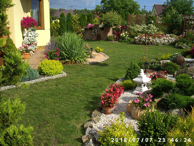 Południowa strona ogrodu