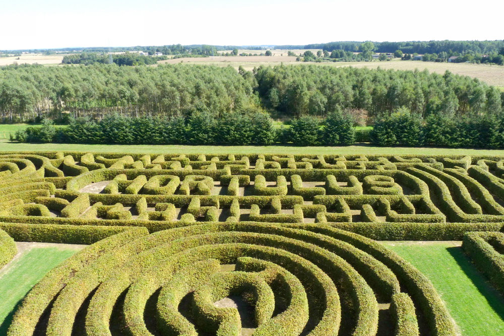 Labirynt w Nowych Ogrodach HORTULUS SPECTABILIS