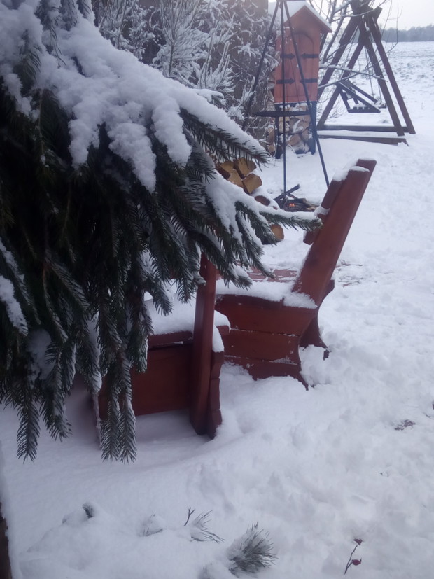 Widok z okna tarasowego.