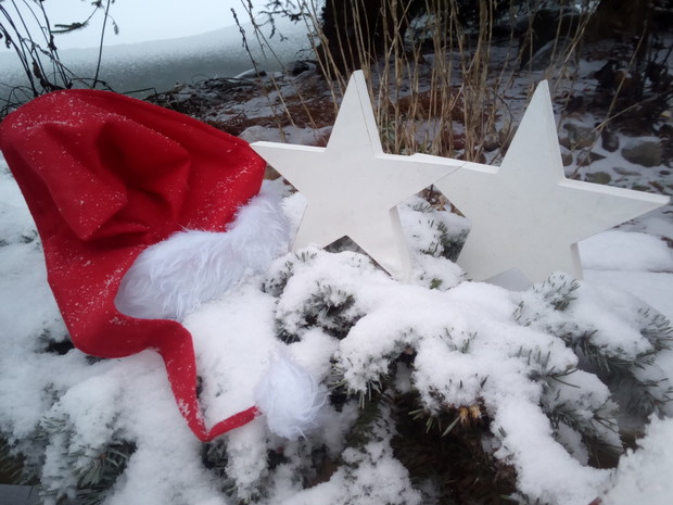 Zimowo świąteczna dekoracja.