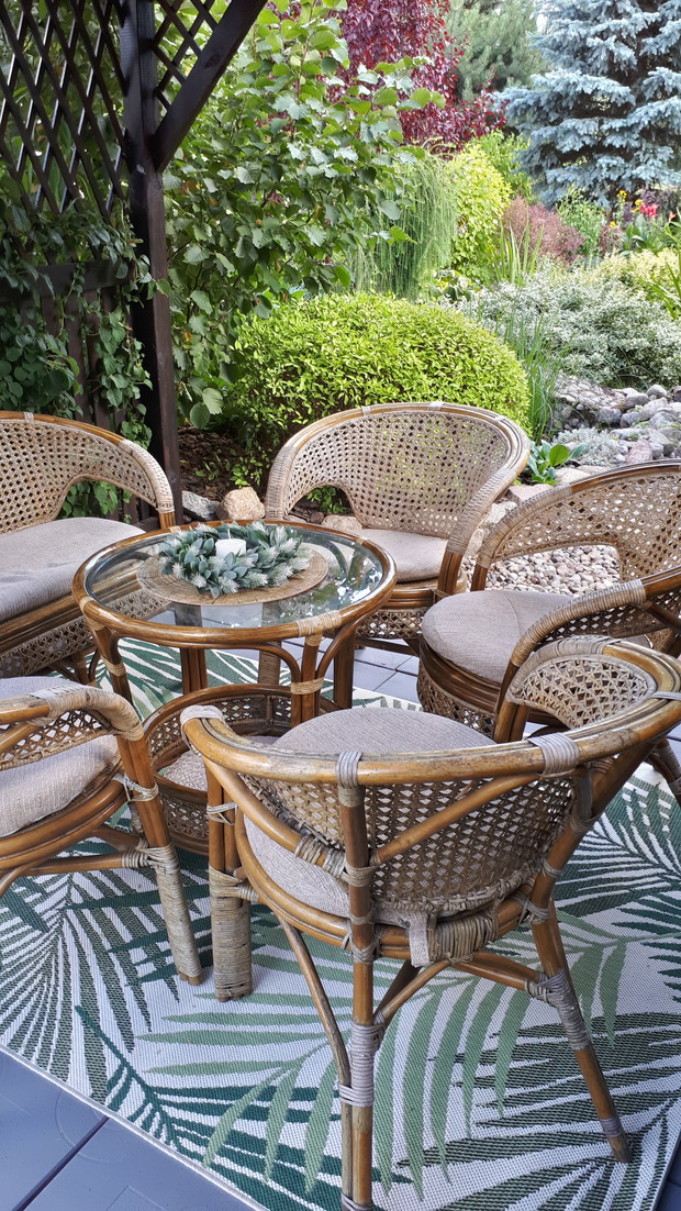 Widok z wnętrza altany