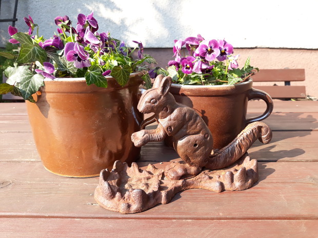 Wiosna 2019 - zakątek z ławką