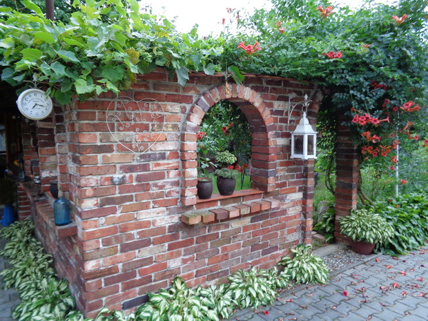 Zakątek w pnączu milina.