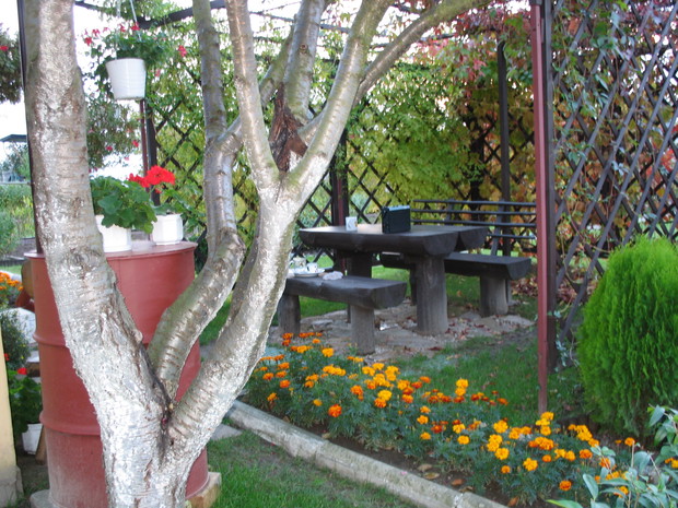 Pergola, kącik wypoczynkowy