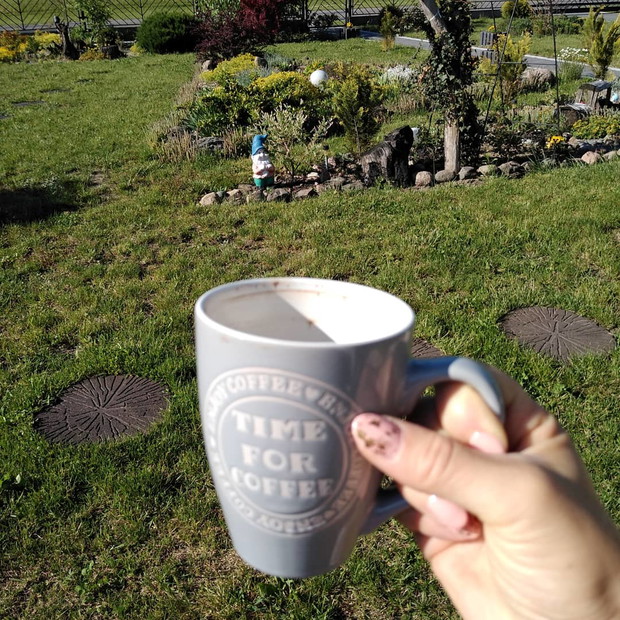 Kawa w ogrodzie