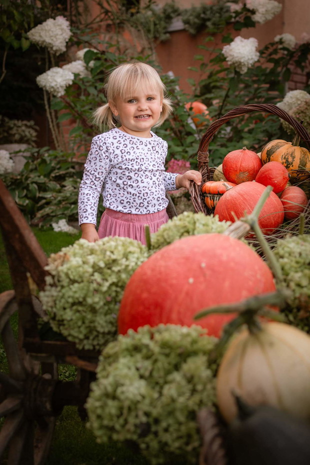 Jesienne dynki i wnusia