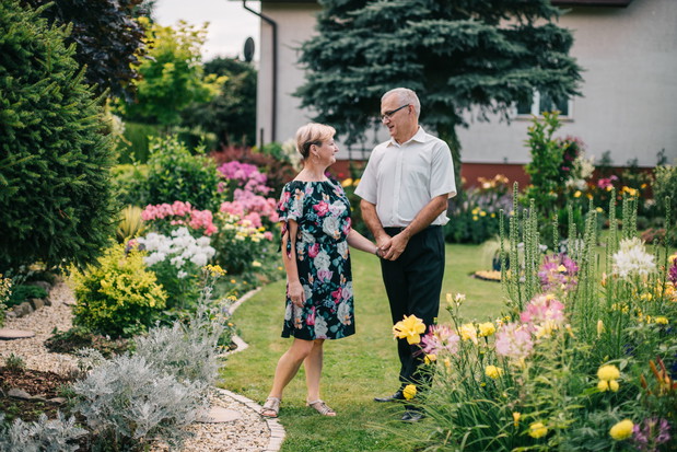 Nasz ogród stał się miejscem do wykonania sesji zdjęciowej w 30. rocznicę ślubu.