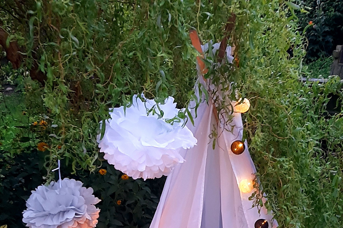 Wigwam mego wykonania.