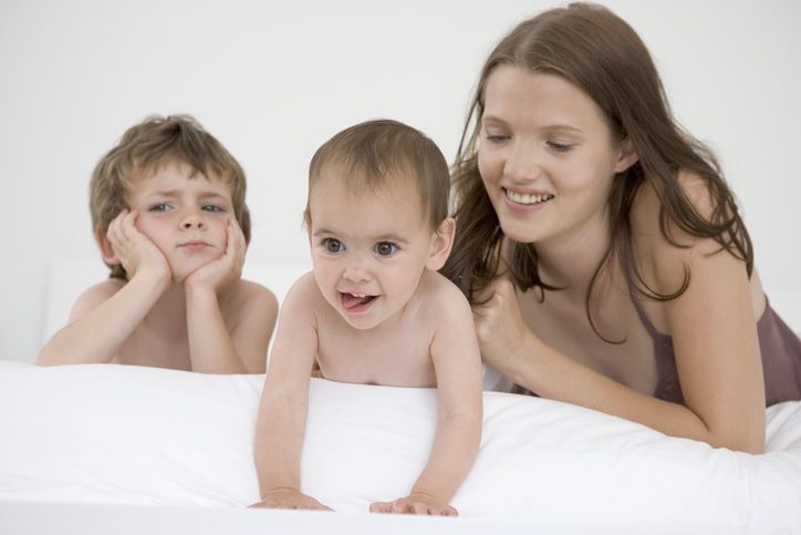 mama, rodzeństwo, niemowlę