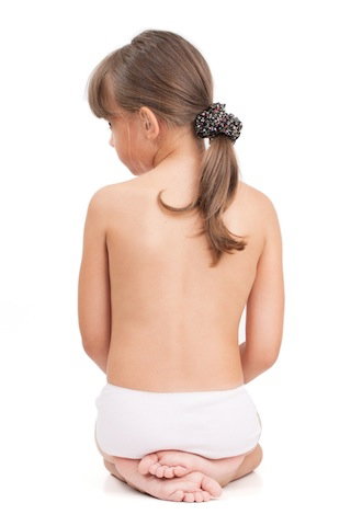 plecy dziecka