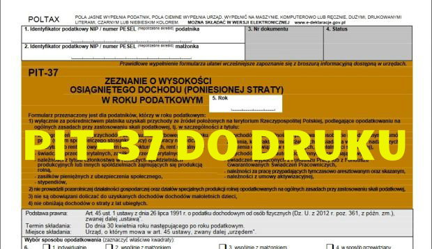 druk PIT-37 pdf do druku