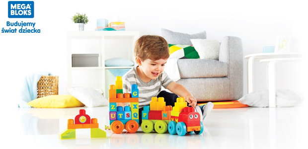 Mega Blocks - pociag ABC