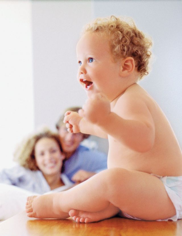 niemowlę, mama, tata