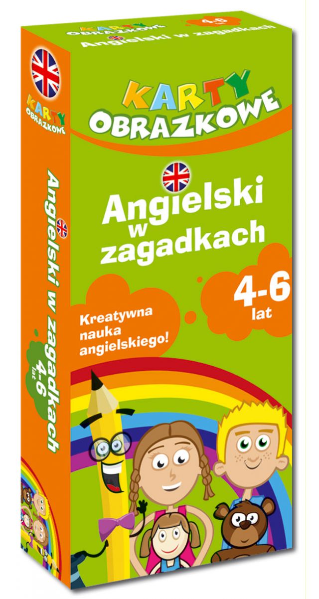 Karty obrazkowe "Angielski w zagadkach" 4-6 lat