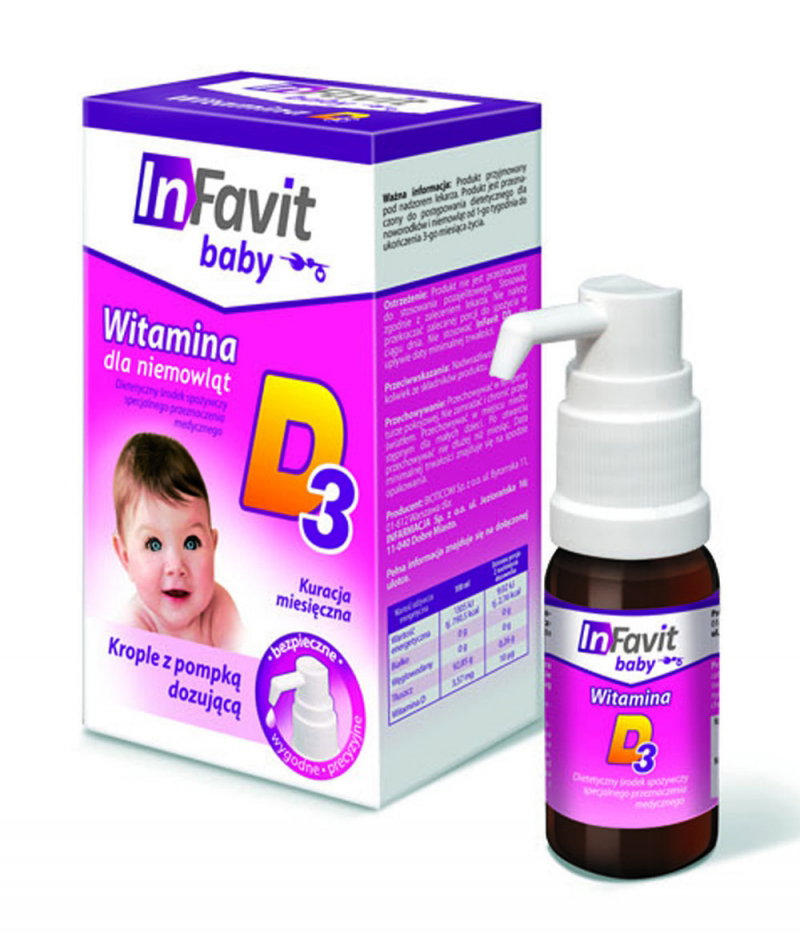 Infavit, witamina D3, witamina D dla niemowląt