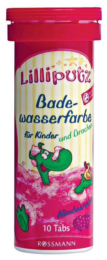 Lilliputz,-Czerwone-tabletki-koloryzujące-wodę-do-kąpieli-dla-dzieci-o-zapachu-malinowym,-10-szt-