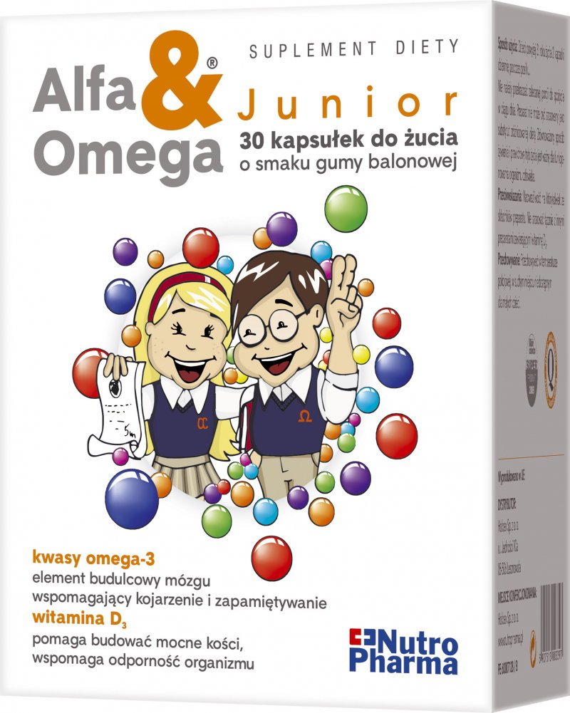 kwasy omega, Alfa&Omega Junior, suplementy diety dla dzieci