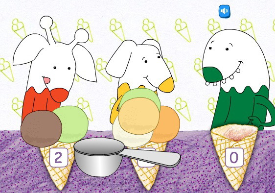 gra lody, nauka liczenia, gra online dla dzieci, gra dla dzieci