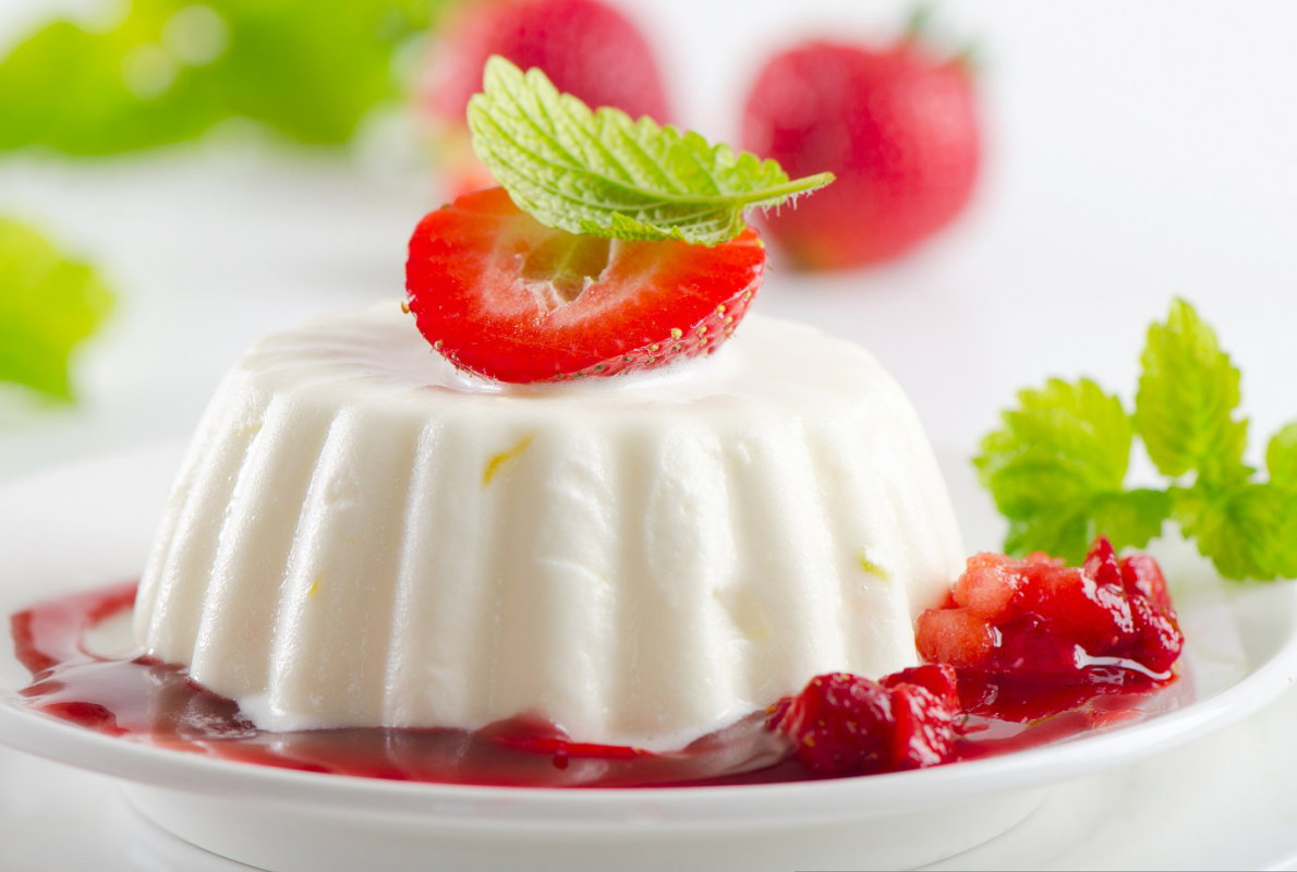 panna cota, pana cota, deser, krem