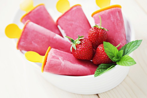 Lody truskawkowe