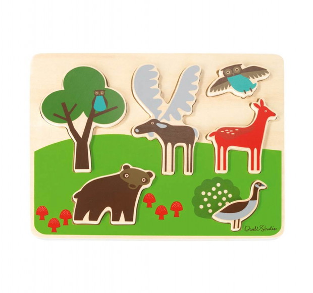 Prezent na roczek - derwniane puzzle