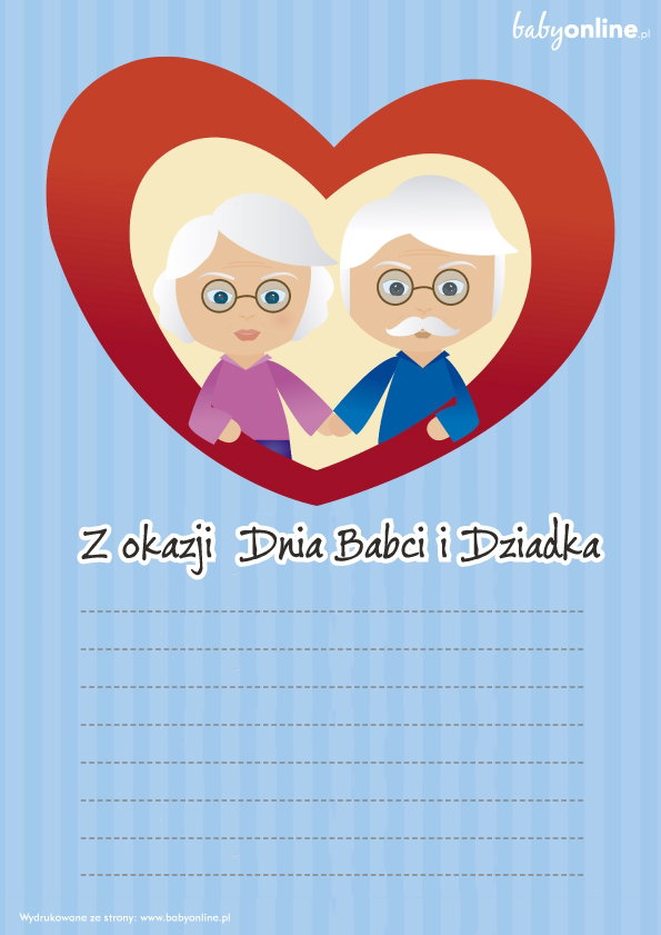 Laurka na dzien babci i dziadka