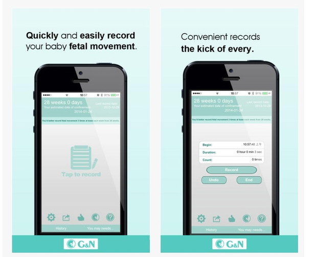 Fetal movement Monitor + Baby kick count - kicks tracker